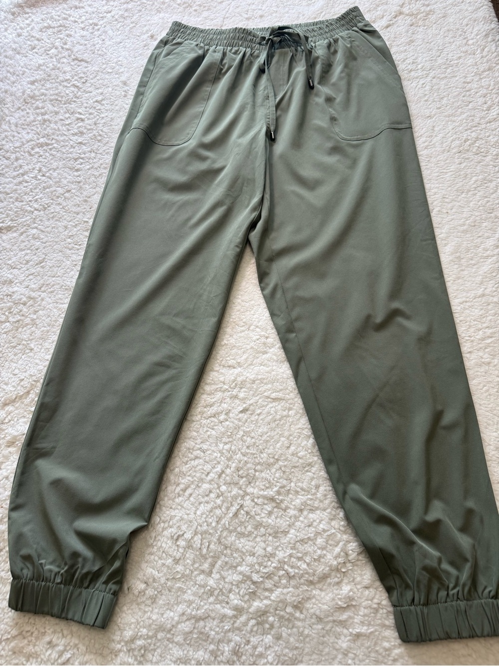 Soho Olive Green Drawstring Jogger Pants